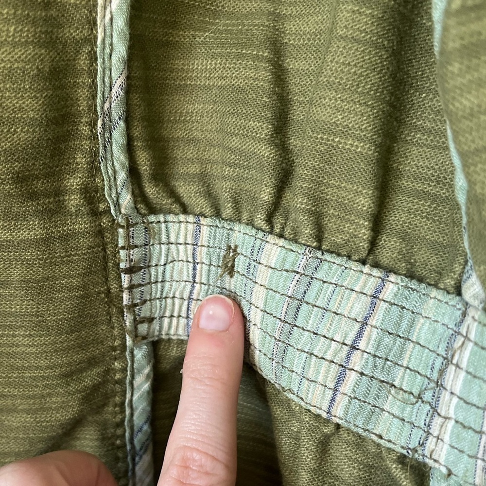 HEI HEI Anthropologie Ruffleback Military Green Jacket Women’s Size M - Picture 14 of 15